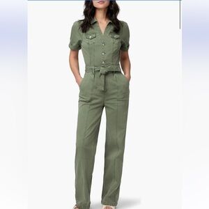 PAIGE Green Utility Jumpsuit